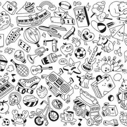 Omy Ausmalposter Baby Pop Art 70cm x 100cm