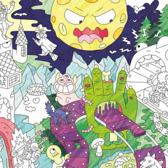 Omy Ausmalposter Zombies 70cm x 100cm