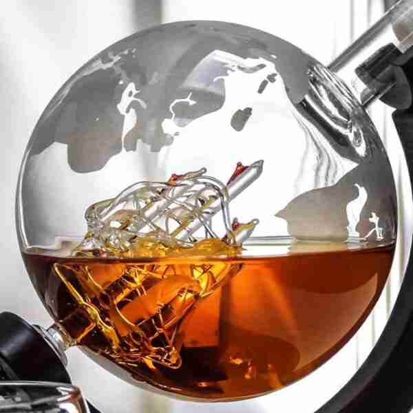 Deluxe Globe Decanter Set