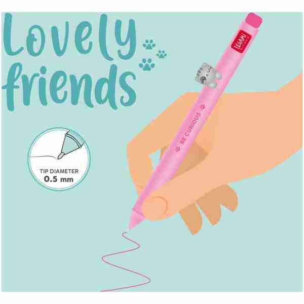 Legami Gelstift Lovely Friends mit Deko-Kitty