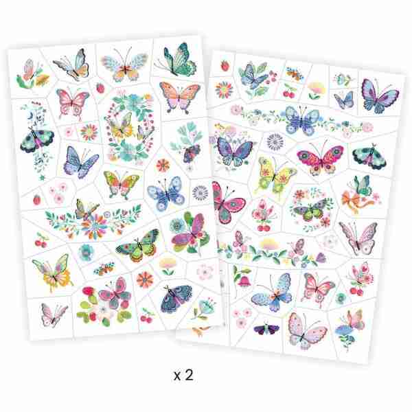 Djeco Tattoos Traumschmetterlinge