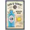 Nostalgic Art Gin & Tonic Blechschild 15x20cm