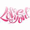 Geschenkkarte: Love you