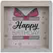 Spardose Holz Happy Birthday mit Schlaufe