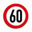 Verkehrstafel 60 Geburtstag