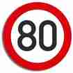 Verkehrstafel 80 Geburtstag