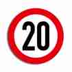 Verkehrstafel 20 Geburtstag