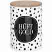 Vorratsdose Hüftgold schwarz/weiss
