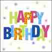 Servietten Happy Birthday Sterne 20 Stück