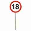 Mini Verkehrsschilder 18. Geburtstag 12 Stück