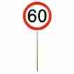 Mini Verkehrsschilder 60. Geburtstag 12 Stück