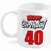 Happy Birthday 40 Tasse 300ml