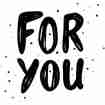 Geschenkkarte: For you