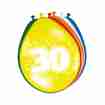 Latexballons Explosion 30. Geburtstag mehrfarbig