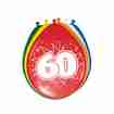 Latexballons Explosion 60. Geburtstag mehrfarbig