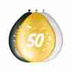 Latexballons stilvoll 50. Geburtstag mehrfarbig