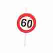 Kerze Verkehrsschild 60. Geburtstag