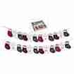 Adventskalender 24 Socken rot/weiss/dunkelgrau 220cm