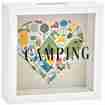 Spardose Camping Kasse aus Holz