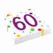 Servietten 60. Geburtstag Konfetti 20 Stück