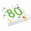 Servietten 80. Geburtstag Konfetti 20 Stück