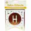 Happy Birthday Banner Girlande Gold-Weiss
