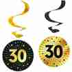 Hängedeko Spirale Golden Celebrations 30. Geburtstag