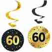 Hängedeko Spirale Golden Celebrations 60. Geburtstag