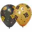 Gummiballone Golden Celebrations 18. Geburtstag