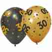 Gummiballone Golden Celebrations 30. Geburtstag