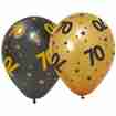 Gummiballone Golden Celebrations 70. Geburtstag