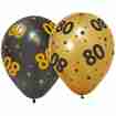 Gummiballone Golden Celebrations 80. Geburtstag