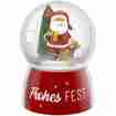 Glitzerkugel Santa Frohes Fest