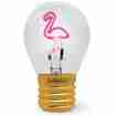 Legami Tischlampe in Glühbirnenform Flamingo Bulb Fiction