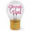 Legami Tischlampe in Glühbirnenform Good Vibes Bulb Fiction