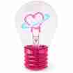 Legami Tischlampe in Glühbirnenform Heart Bulb Fiction