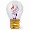 Legami Tischlampe in Glühbirnenform Unicorn Bulb Fiction