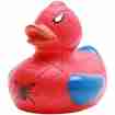 Superheld Rot-Blau Quietscheentchen-Gummiente 8.5cm