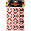 Aufkleber Verkehrstafel 40 Geburtstag