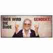 Metallschild Hier wird die Bude gerockt