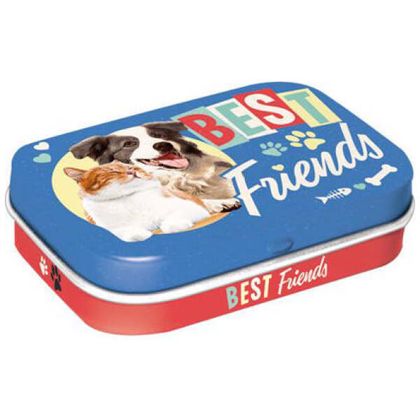 Nostalgic Art - Best Friends Cat and Dog Mint Box 15g