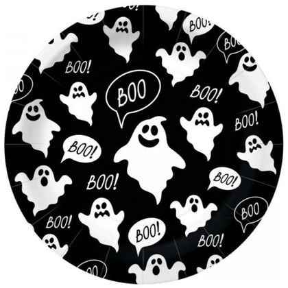 Pappteller Halloween Boo 10 Stück