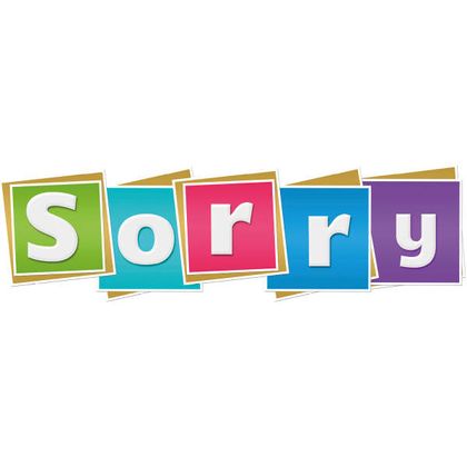 Geschenkkarte: Sorry