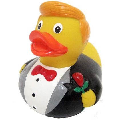 Bräutigam Badeente 8cm