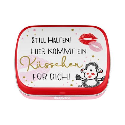 Mintdose Still halten Küsschen
