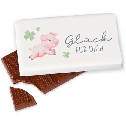 Schokoladentafel Glück für dich 40g