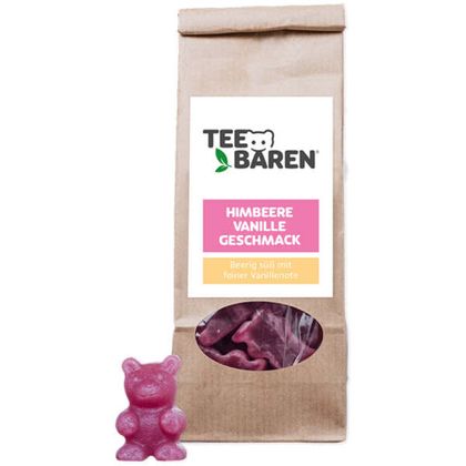Tee-Bären Himbeere Vanille 100g