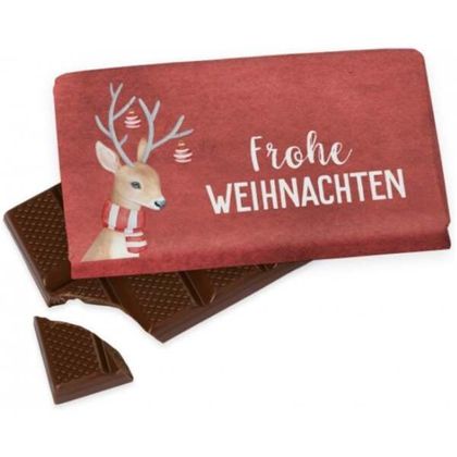 Schokoladentafel Frohe Weihnachten Rentier 40g