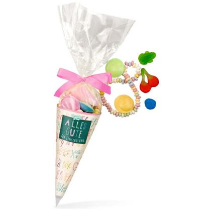 Zuckertüte Einschulung rosa 120g