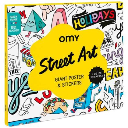 Omy Street Art Poster und Stickers